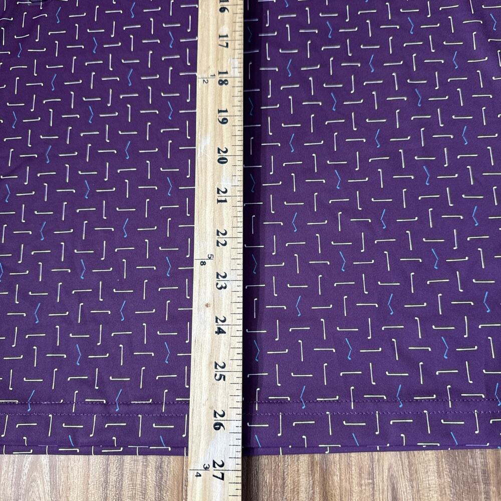 Walter Hagen Performance Geo Purple Golf shirt Size Small New NWT - Picture 4 of 4